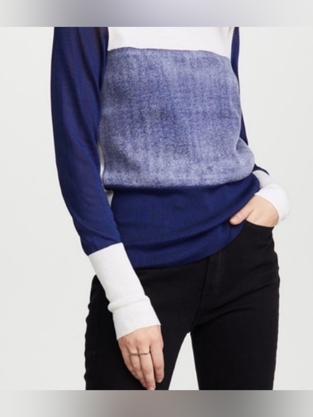 rag & bone wool Marissa Color Block Pullover Sweater Medium NWOT